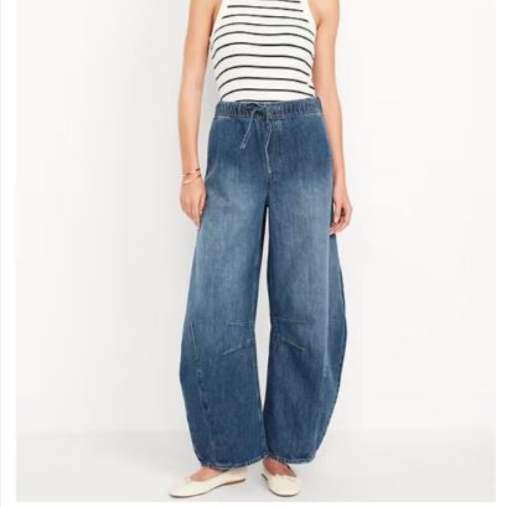 Old Navy plus size Barrel Jeans